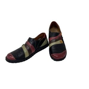 Springstep Neeta Slip-on Loafer Shoe Funky Colorblock Art 38